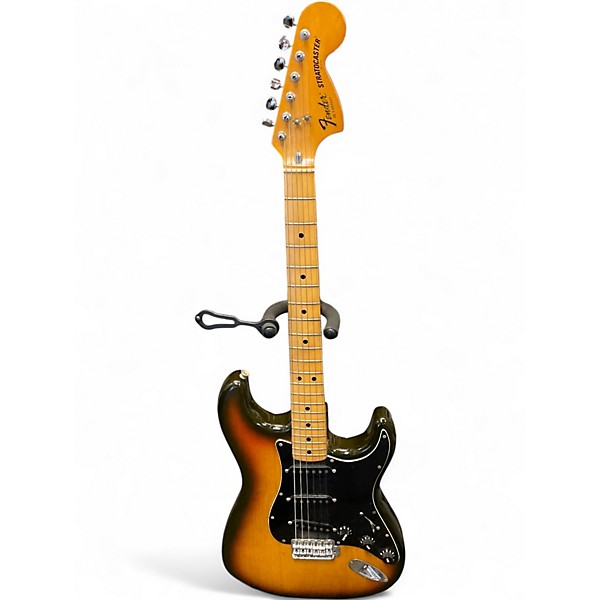 Vintage 1979 Fender Standard Stratocaster Tobacco Burst Solid Body Electric Guitar
