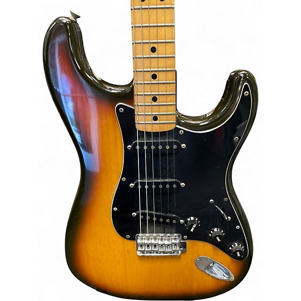 Vintage 1979 Fender Standard Stratocaster Tobacco Burst Solid Body Electric Guitar