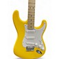 Used Squier Bullet Stratocaster yellow Solid Body Electric Guitar