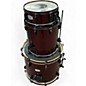 Used Pearl 3 Piece EX EXPORT SERIES THREE PIECE KIT Trans Crimson Red Drum Kit