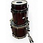 Used Pearl 3 Piece EX EXPORT SERIES THREE PIECE KIT Trans Crimson Red Drum Kit