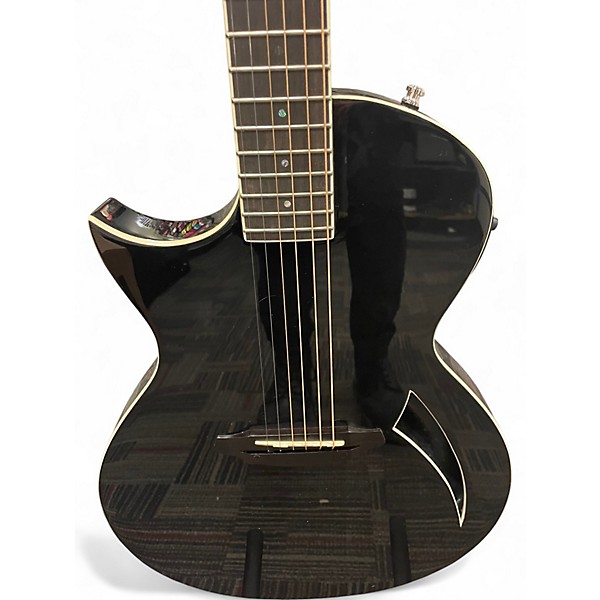 Used ESP LTD TL6 LEFTY BLACK Acoustic Electric Guitar