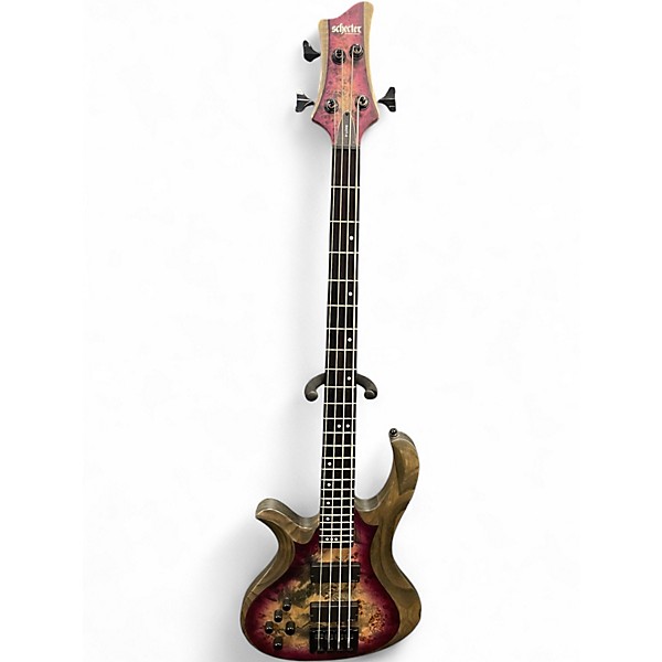 Used Schecter RIOT 4 AURORA BURST Electric Bass Guitar