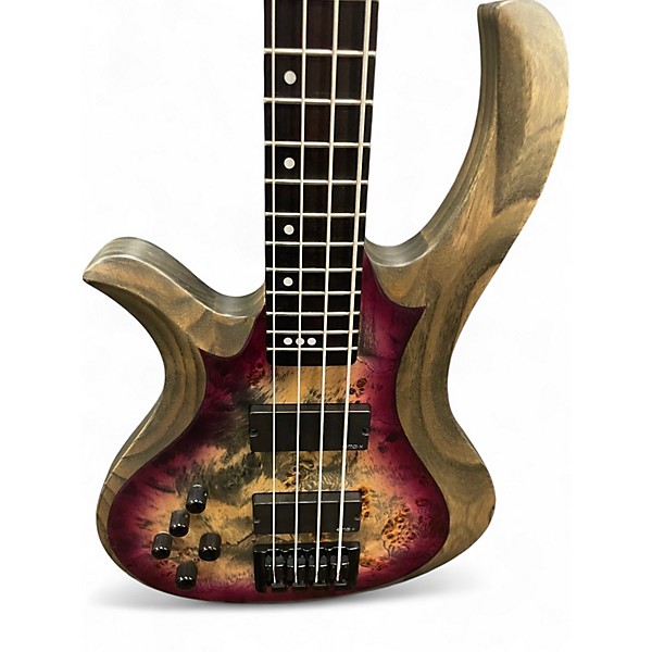 Used Schecter RIOT 4 AURORA BURST Electric Bass Guitar