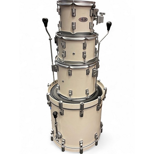 Used DrumCraft 4 Piece Series 8 Limited Edition WHITE Drum Kit