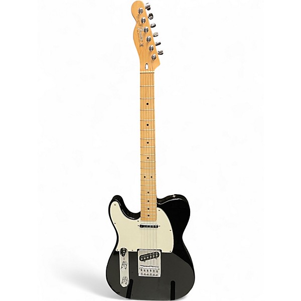 Used Fender Standard Telecaster Left Handed Black Electric Guitar