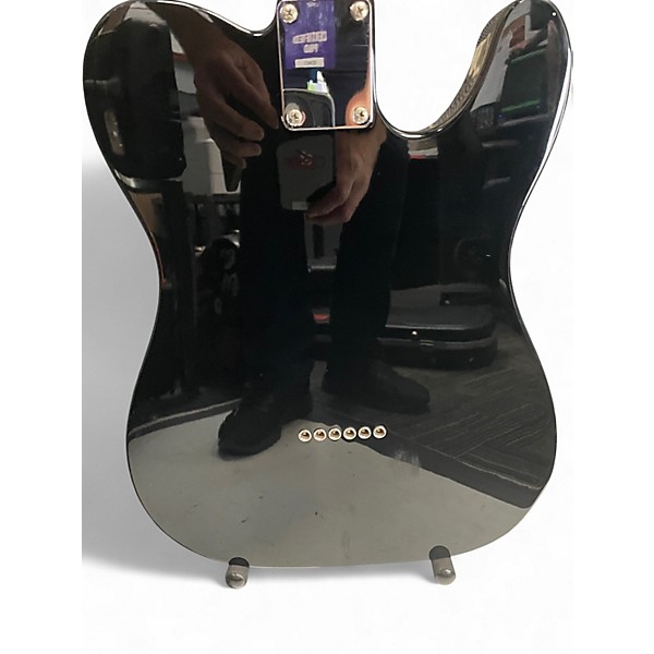 Used Fender Standard Telecaster Left Handed Black Electric Guitar