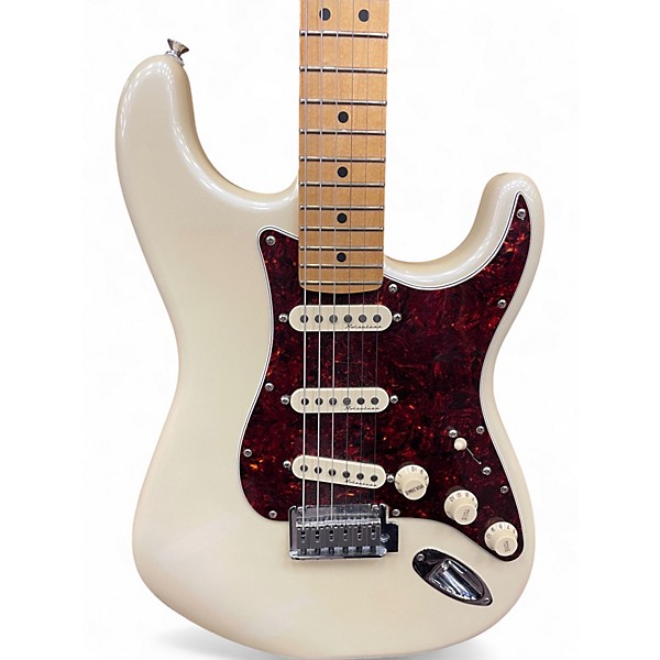 Used Fender Player Plus Stratocaster Olympic Pearl Solid Body Electric Guitar
