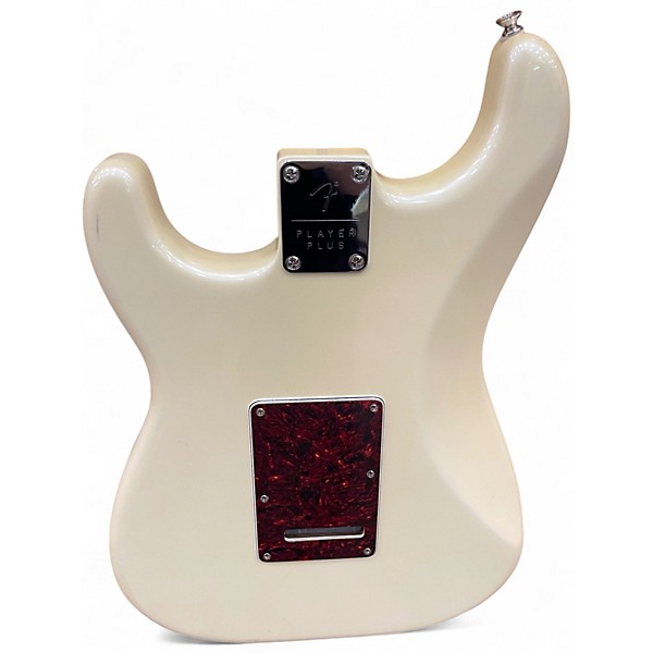 Used Fender Player Plus Stratocaster Olympic Pearl Solid Body Electric Guitar