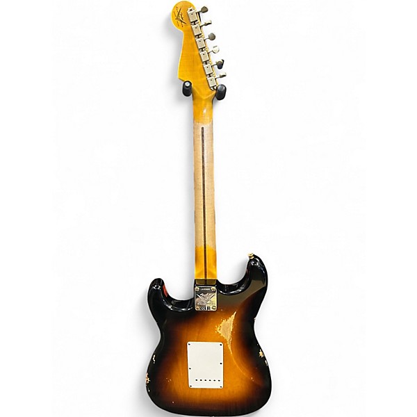Used 2024 Fender CUSTOM SHOP LTD 70TH ANNIVERSARY 1954 RELIC STRATOCASTER 2 Color Sunburst Solid Body Electric Guitar
