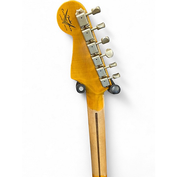 Used 2024 Fender CUSTOM SHOP LTD 70TH ANNIVERSARY 1954 RELIC STRATOCASTER 2 Color Sunburst Solid Body Electric Guitar