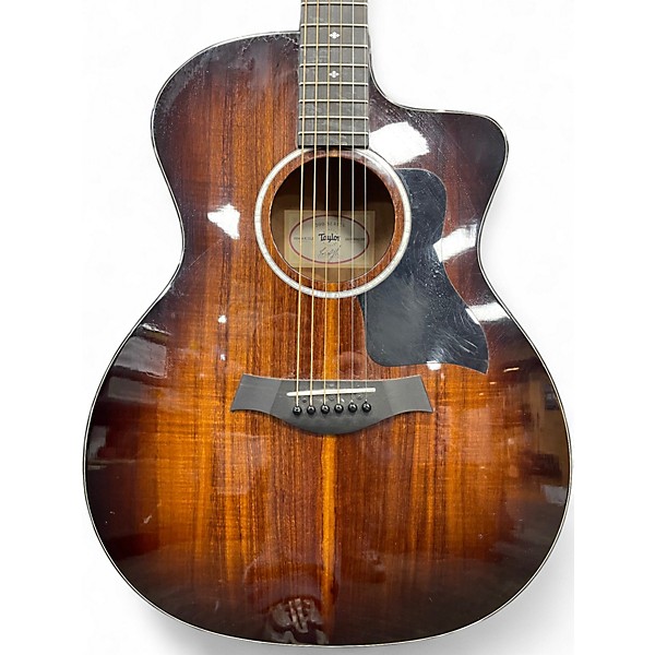Used Taylor 224CEKDLX Vintage Natural Acoustic Electric Guitar