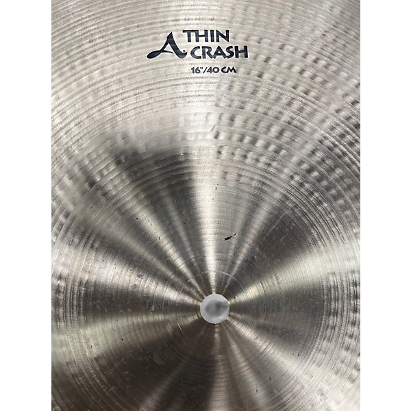 Used Zildjian 16in A Series Thin Crash Cymbal