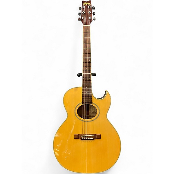Used Washburn EA8N Natural Acoustic Electric Guitar