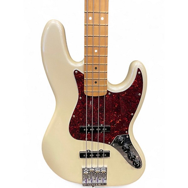 Used Fender Player Plus Active Jazz Bass Olympic Pearl Electric Bass Guitar