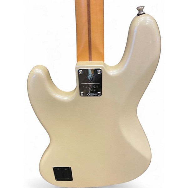 Used Fender Player Plus Active Jazz Bass Olympic Pearl Electric Bass Guitar
