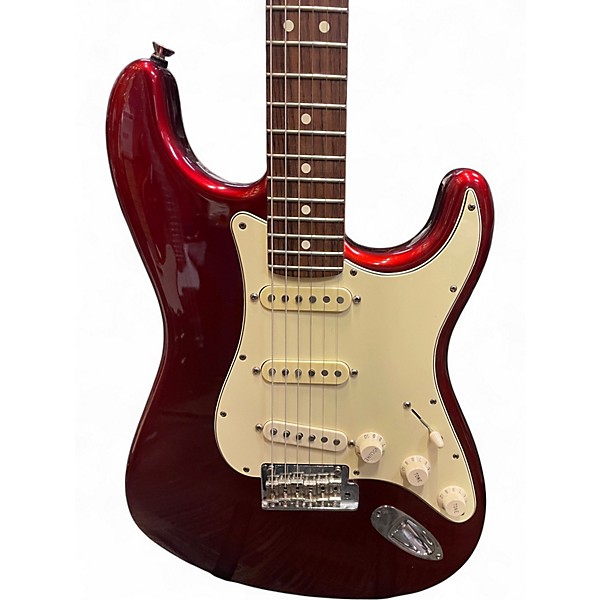 Used 2008 Fender American Standard Stratocaster Metallic Red Solid Body Electric Guitar