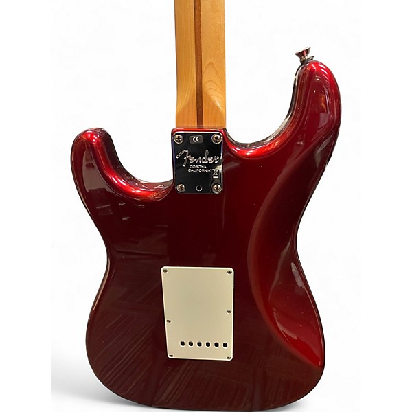 Used 2008 Fender American Standard Stratocaster Metallic Red Solid Body Electric Guitar