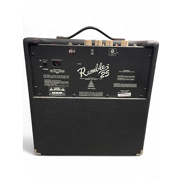 Used Fender Rumble V3 25w 1x8 Bass Combo Amp