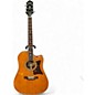 Used Epiphone Masterbuilt DR-500MCE Natural Acoustic Electric Guitar thumbnail