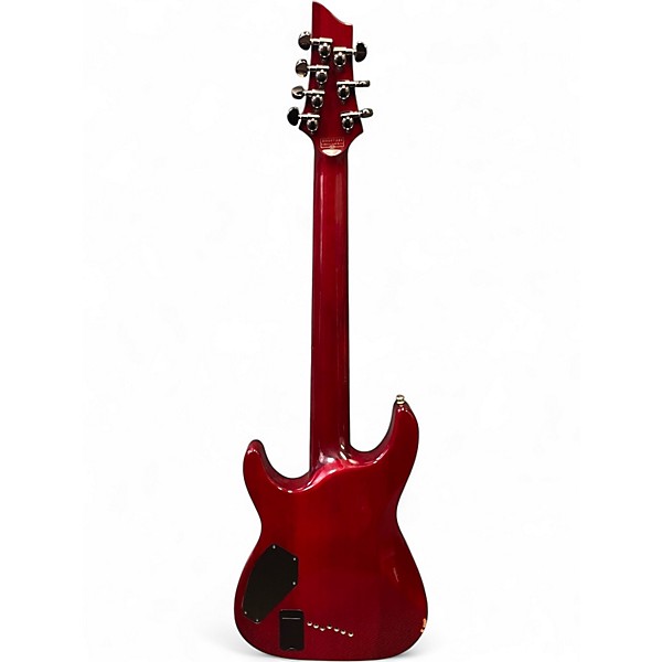Used Schecter Guitar Research Hellraiser C7 7 String Black Cherry Solid Body Electric Guitar