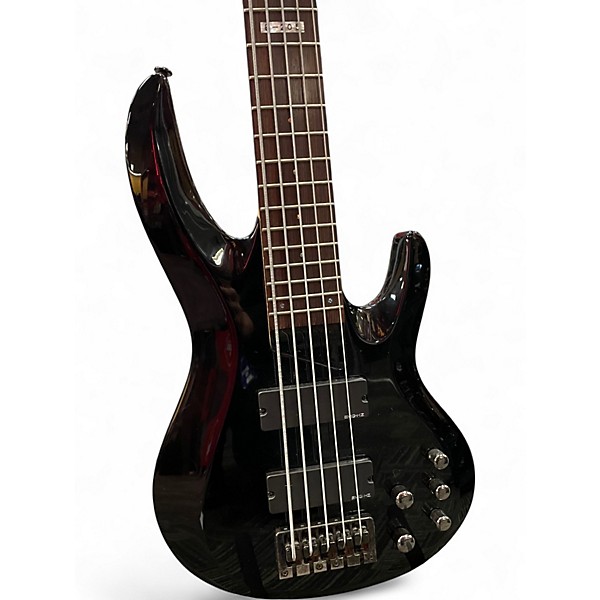 Used ESP ltd b205 Black Electric Bass Guitar