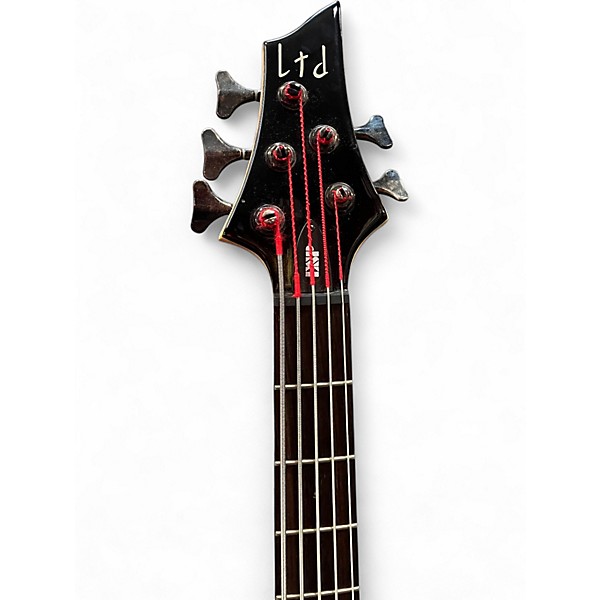 Used ESP ltd b205 Black Electric Bass Guitar
