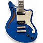 Used D'Angelico Deluxe Bedford SH Sapphire Hollow Body Electric Guitar