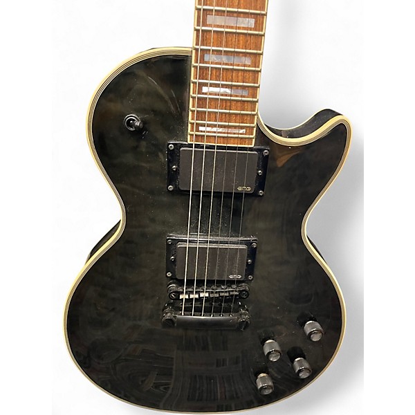 Used Epiphone Les Paul Custom Gunmetal Gray Solid Body Electric Guitar