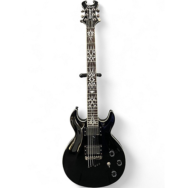 Used Schecter Guitar Research Devil 6 Tribal Solid Body Electric Guitar