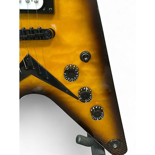 Used Dean Flying V 2 Color Sunburst Solid Body Electric Guitar
