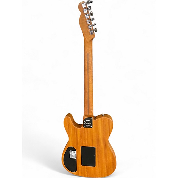 Used 2021 Fender American Acoustasonic Telecaster Black Acoustic Electric Guitar