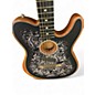 Used 2021 Fender American Acoustasonic Telecaster Black Acoustic Electric Guitar