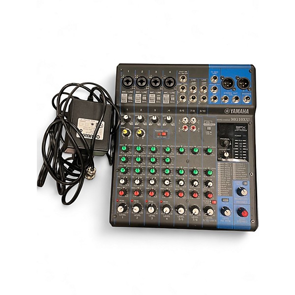 Used Yamaha MG10XU 10 Channel Mixer with Effects Unpowered Mixer