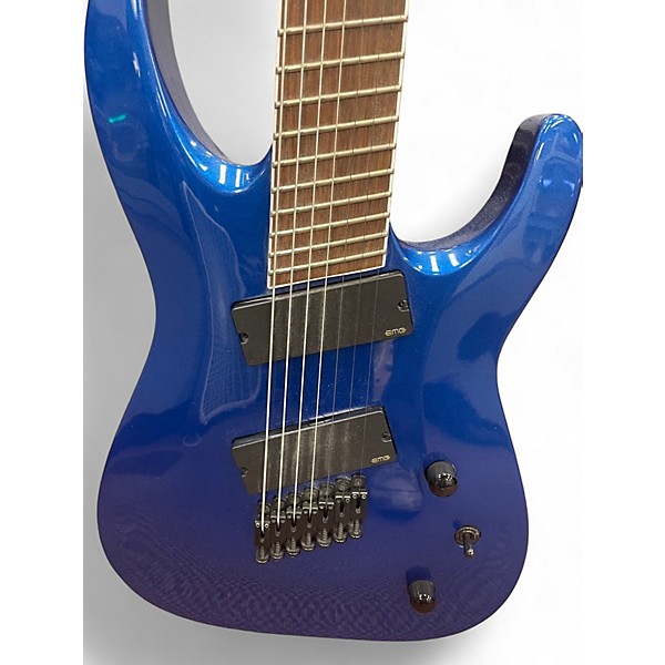 Used Jackson SLATXF7 Soloist 7 String Metallic Blue Solid Body Electric Guitar