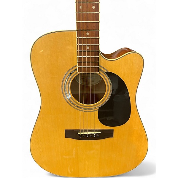 Used Mitchell MD100SCE Natural Acoustic Electric Guitar