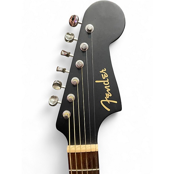 Used Fender STRUMMER CAMPFIRE MATTE BLACK Acoustic Electric Guitar