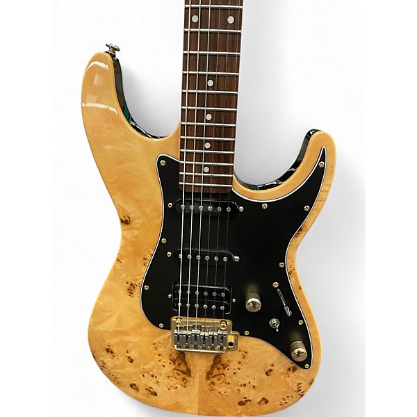 Used Michael Kelly CC60BB Custom Collection Double Cut HSS Natural Solid Body Electric Guitar