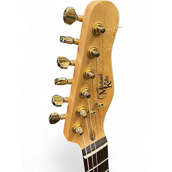 Used Michael Kelly CC60BB Custom Collection Double Cut HSS Natural Solid Body Electric Guitar