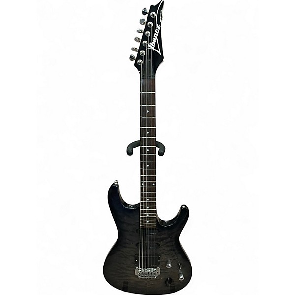 Used Ibanez SA160 Trans Black Solid Body Electric Guitar