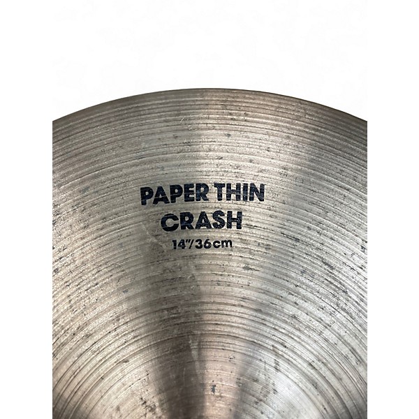 Used Zildjian 14in A PAPER THIN CRASH Cymbal