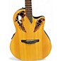 Used Ovation CE44-4 Natural Acoustic Electric Guitar