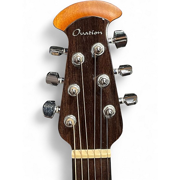 Used Ovation CE44-4 Natural Acoustic Electric Guitar