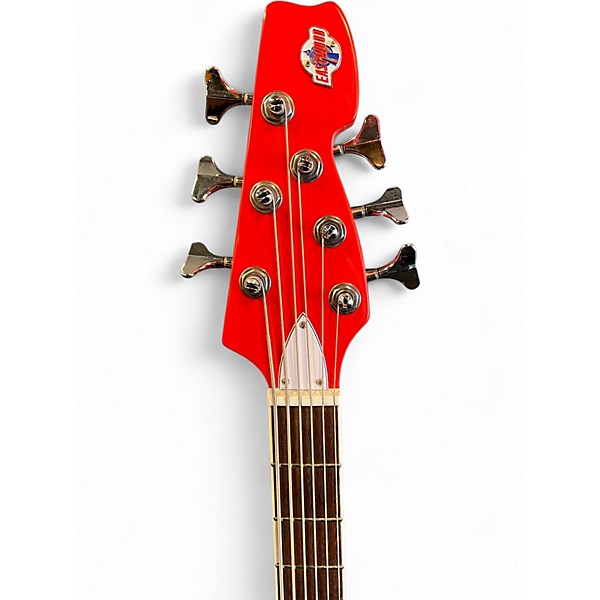 Used Eastwood TB64 Fiesta Red Electric Bass Guitar