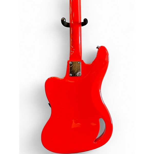 Used Eastwood TB64 Fiesta Red Electric Bass Guitar