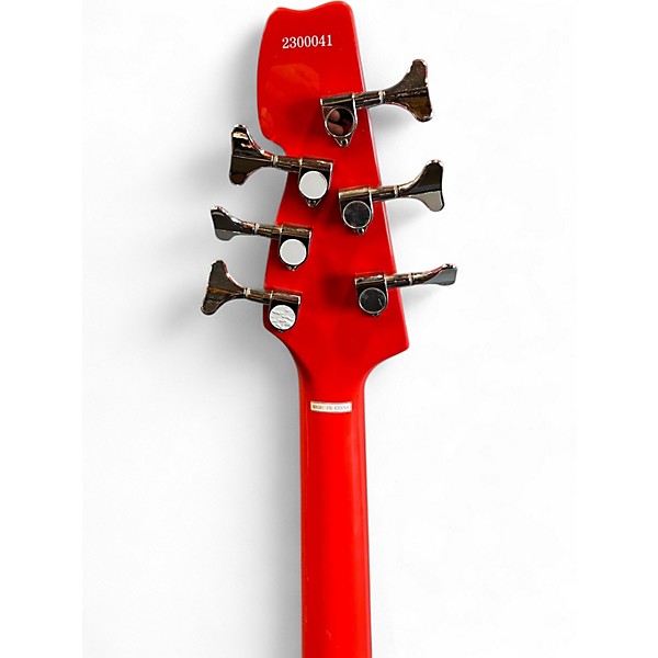 Used Eastwood TB64 Fiesta Red Electric Bass Guitar
