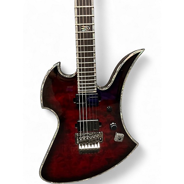 Used B.C. Rich Mockingbird Extreme Exotic Black Cherry Solid Body Electric Guitar