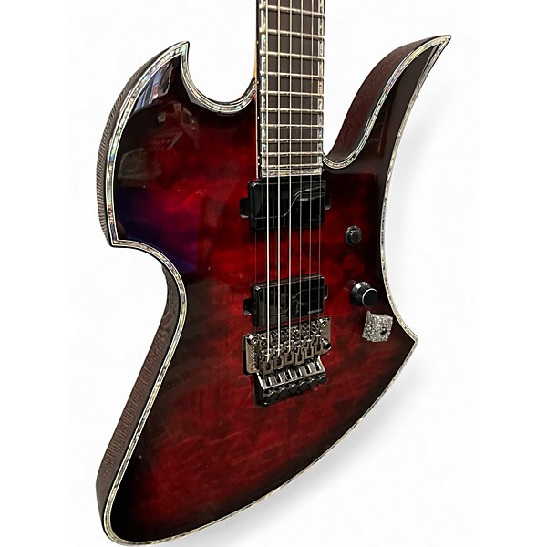 Used B.C. Rich Mockingbird Extreme Exotic Black Cherry Solid Body Electric Guitar