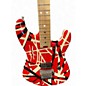Used EVH STRIPED SERIES 1PU Red with Black and White Stripes Solid Body Electric Guitar