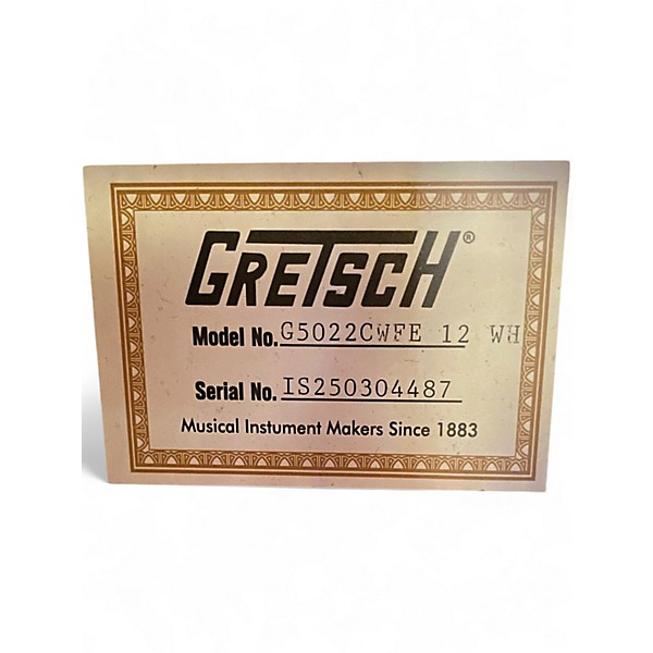 Used Gretsch Guitars G5022CWFE-12 Rancher Falcon GLOSS WHITE 12 String Acoustic Electric Guitar